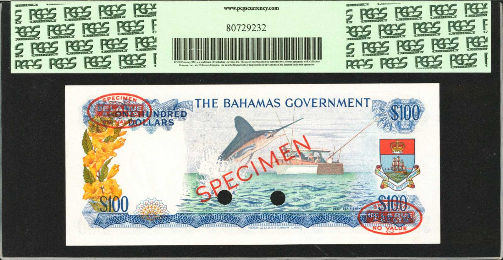 image for: Bahamas  100 dollars (B124a)
