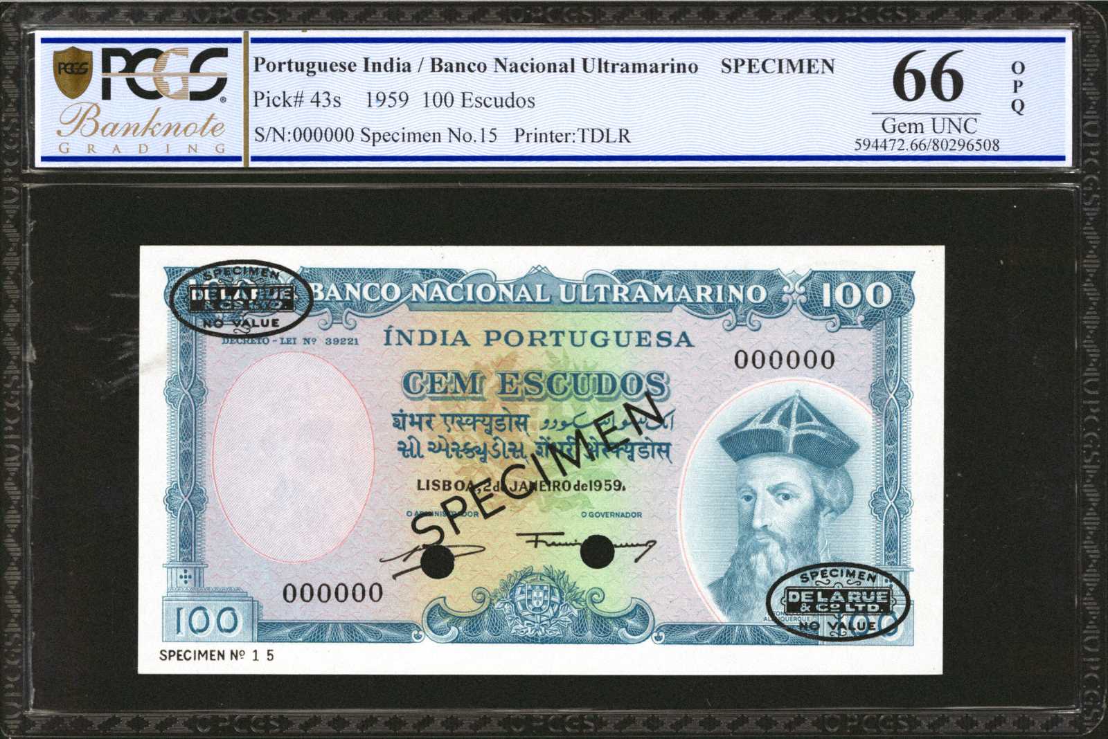 image for: Portuguese India  100 escudos(B332as2)