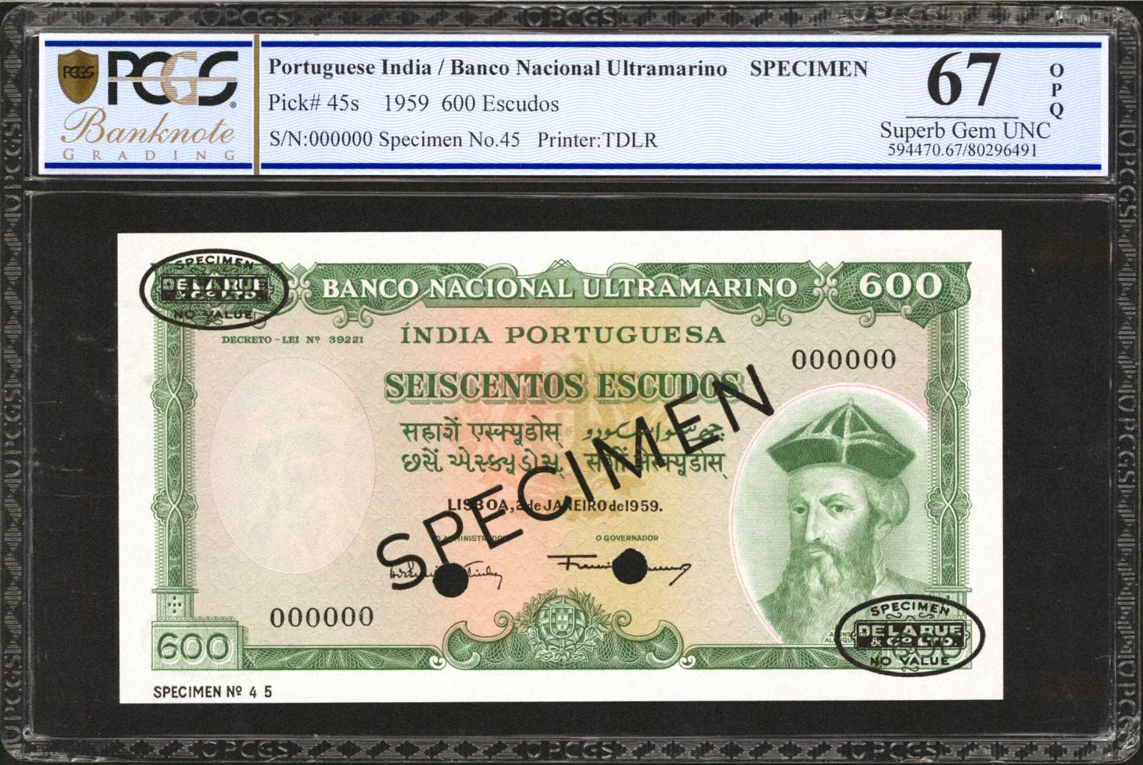 image for: Portuguese India  600 escudos(B334f)