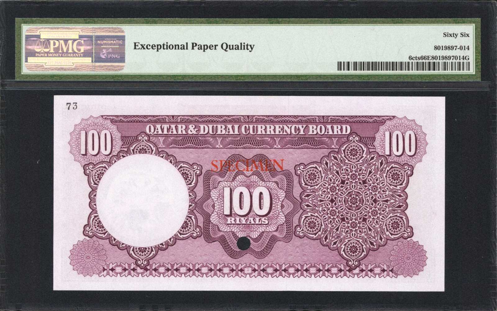image for: Qatar and Dubai  1 riyal (B101at)