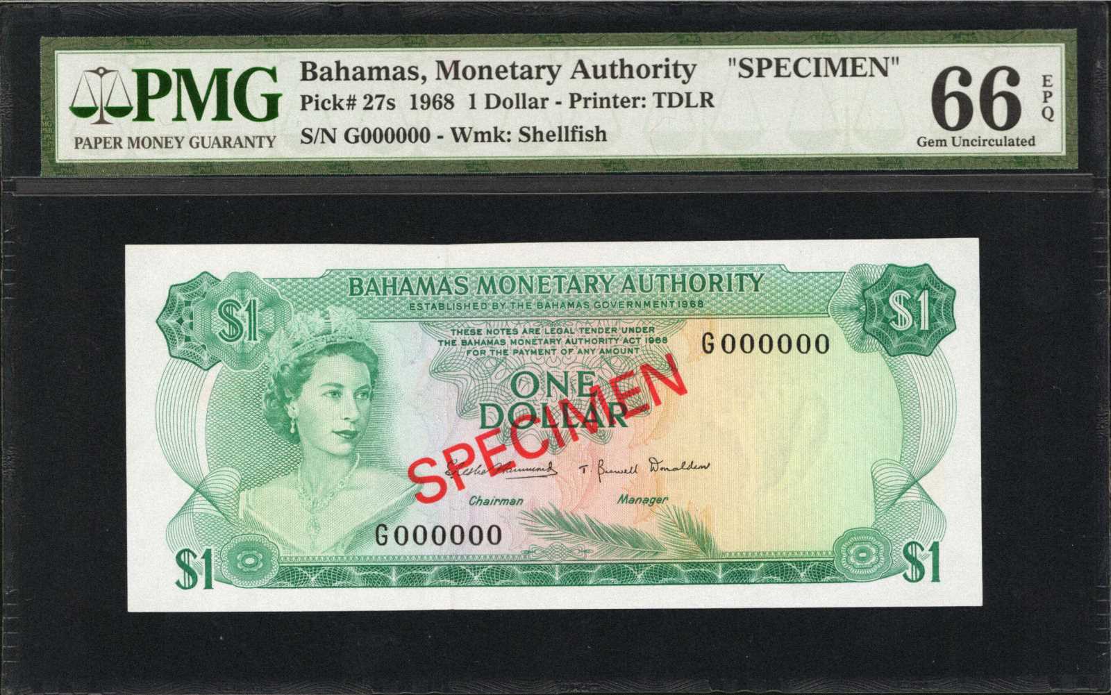 image for: Bahamas  100 dollars (B208as2)