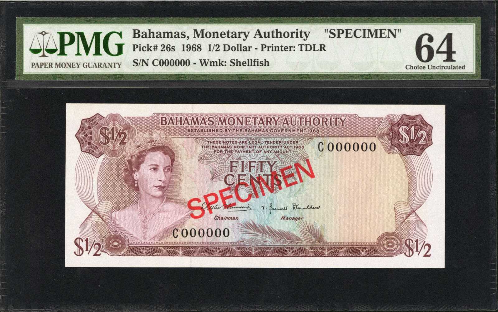 image for: Bahamas  20 dollars (B206az)