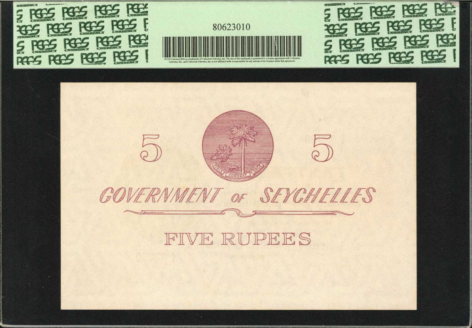 image for: Seychelles  5 rupees(B118as)