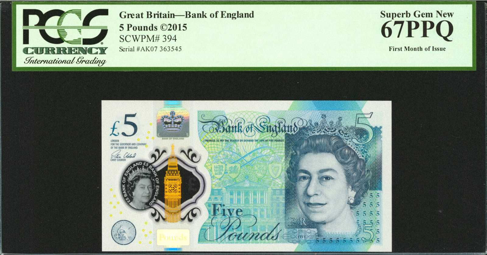 image for: United Kingdom  5 pounds (B203a)