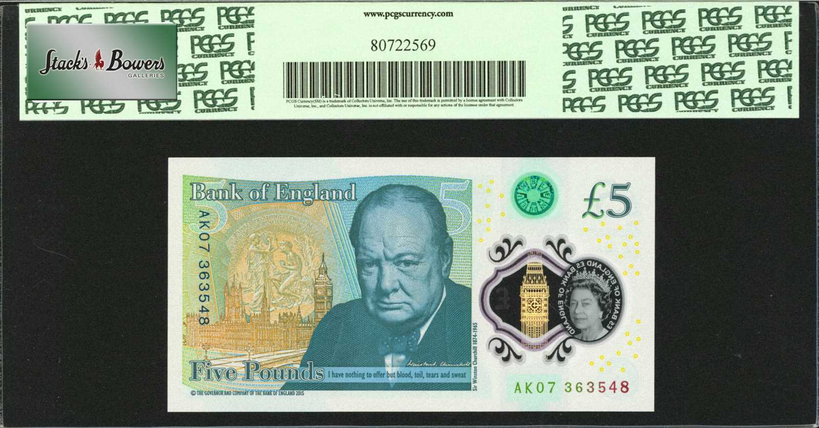 image for: United Kingdom  5 pounds (B203a)