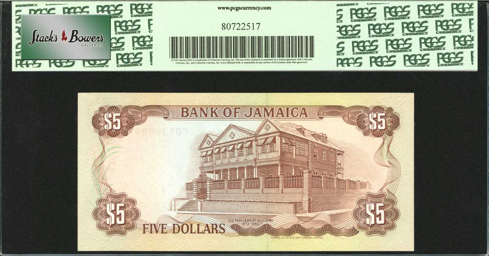 image for: East Caribbean States  5 dollars (B231a)