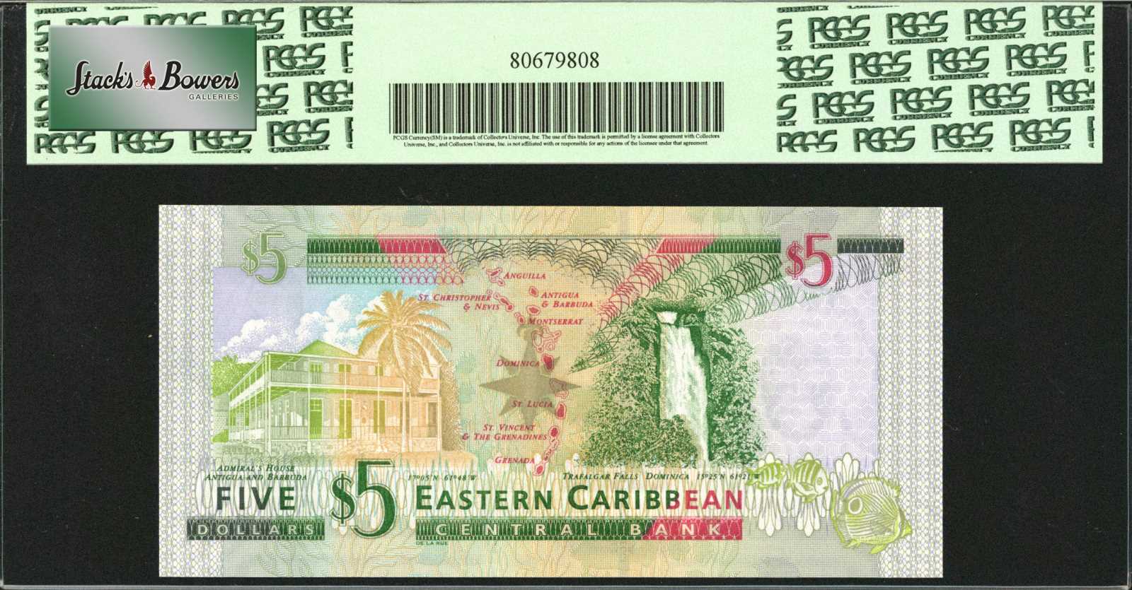 image for: East Caribbean States  5 dollars (B231az)