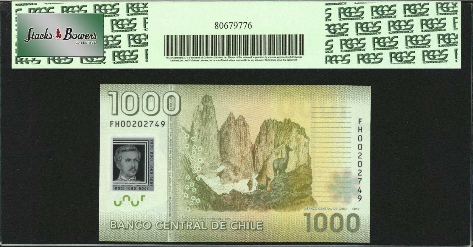 image for: Chile  2,000 pesos (B297b)