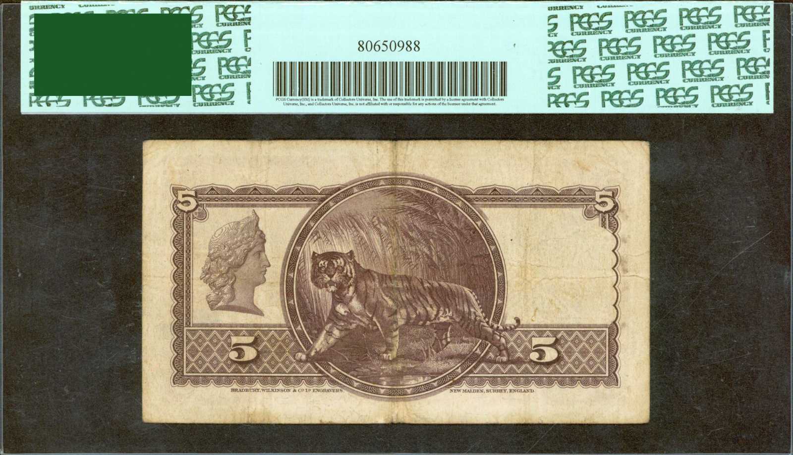 image for: Straits Settlements  5 dollars(B122a)