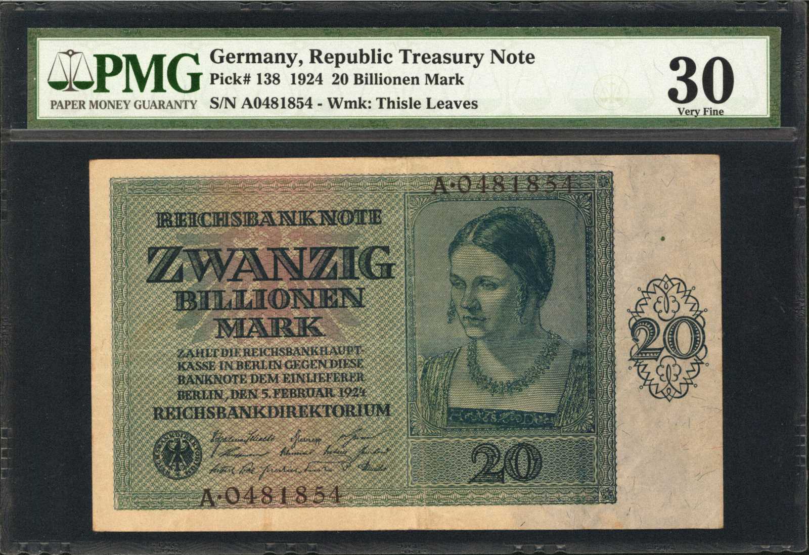 image for: Germany  20 billionen (20,000,000,000,000) mark (B306a)