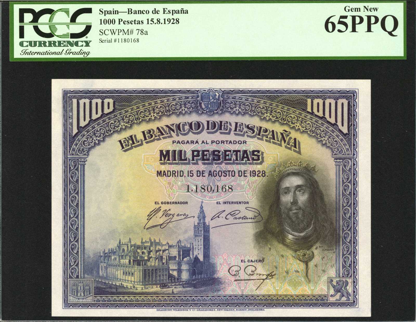 image for: Spain  1,000 pesetas(B522a)