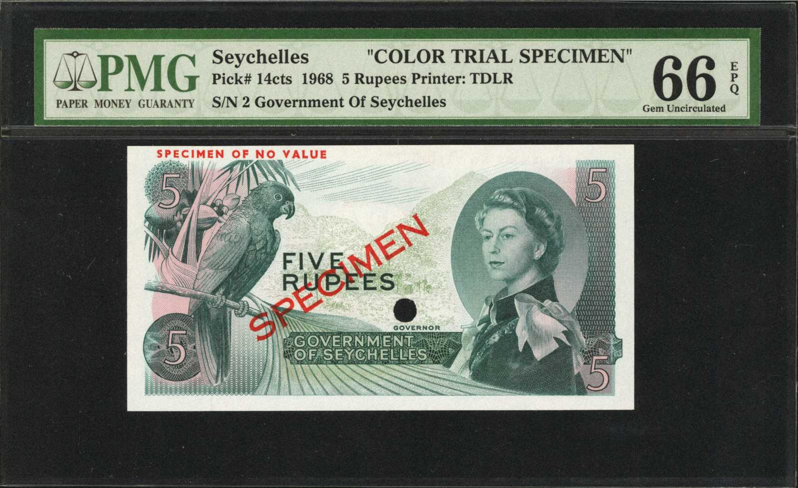 image for: Seychelles  5 rupees (B121a)