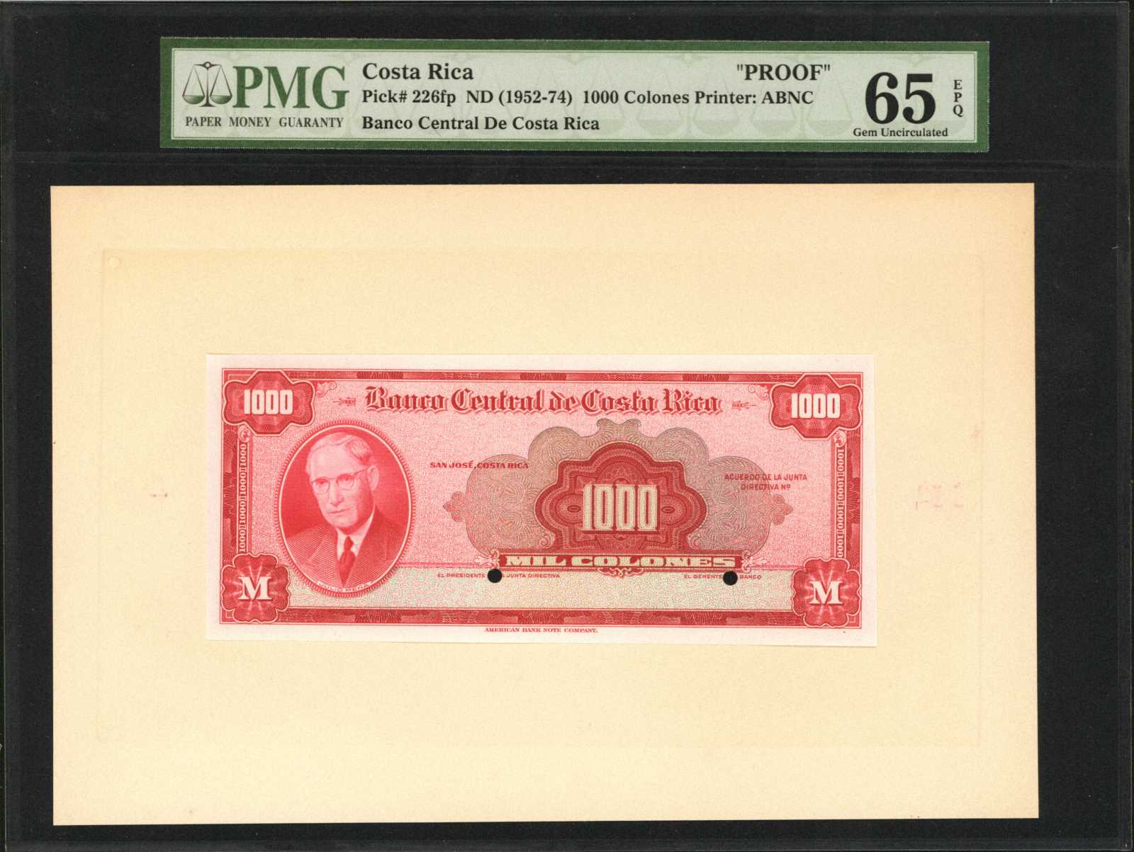 image for: Costa Rica  1,000 colones(B520l)