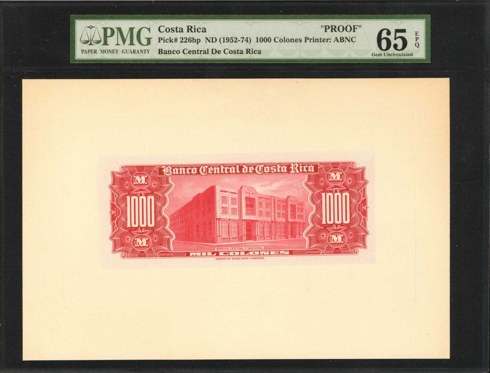 image for: Costa Rica  1,000 colones(B520j)