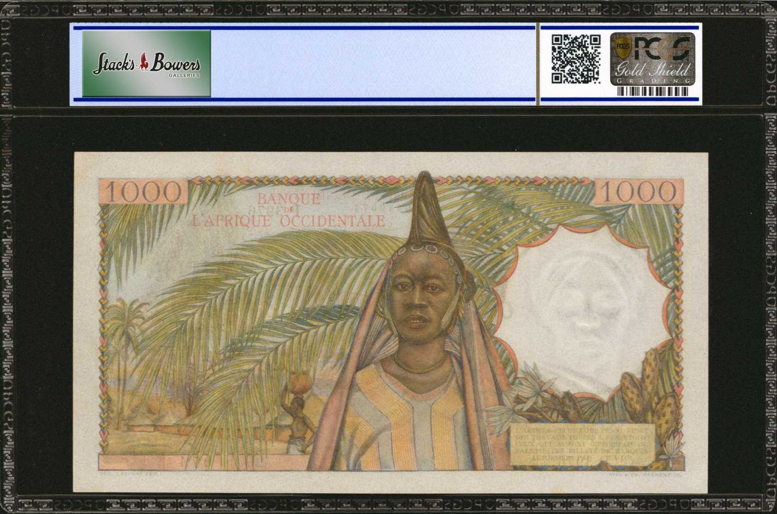 image for: French West Africa  1,000 francs(B126c)