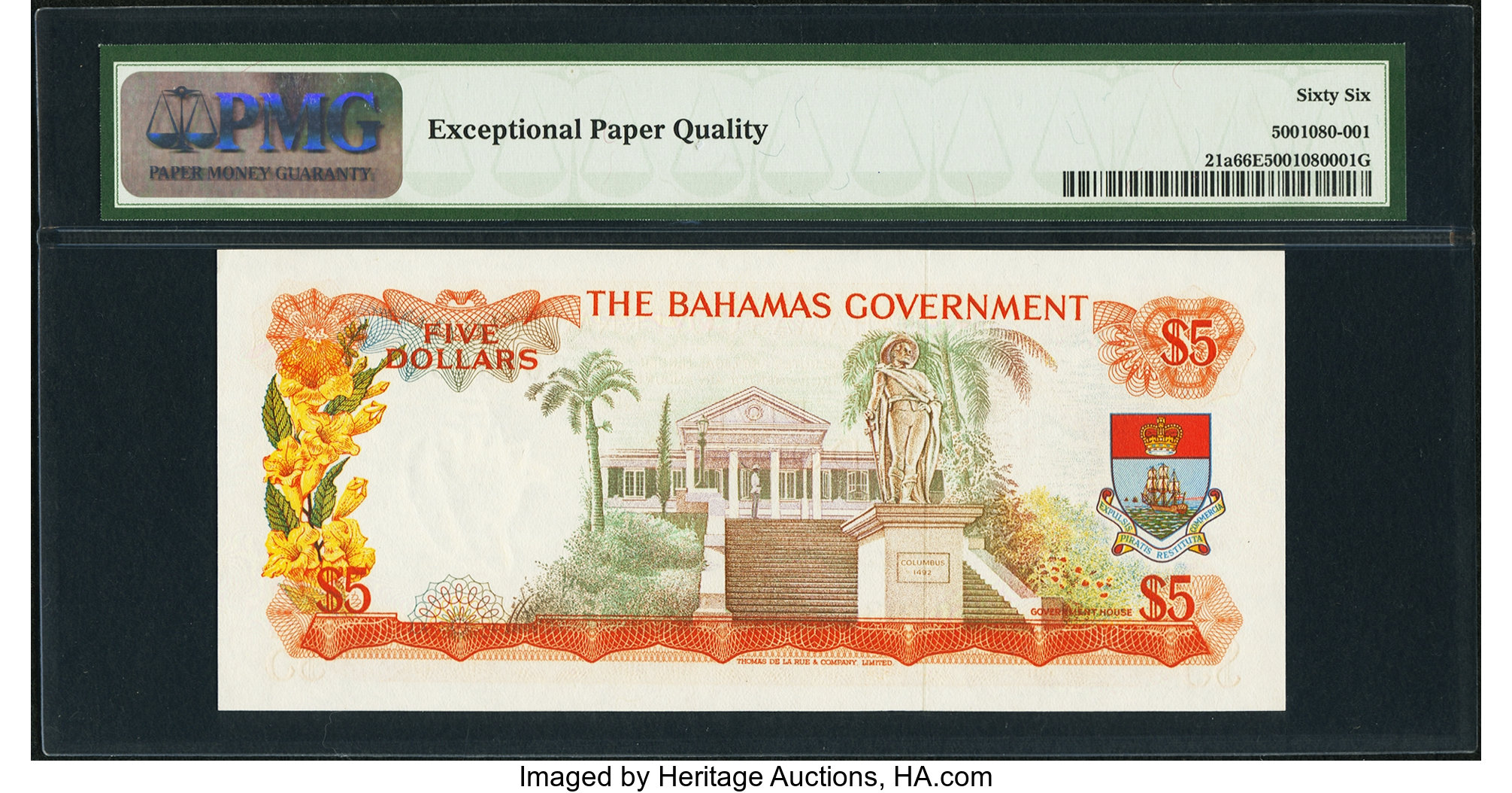 image for: Bahamas  5 dollars (B120z)