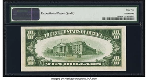 image for: Fr. 1703 $10 1934B Silver Certificate. PMG Gem Uncirculated 65 EPQ....