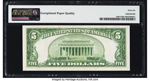 image for: Fr. 1950-F $5 1928 Federal Reserve Note. PMG Gem Uncirculated 66 EPQ....