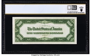 image for: Fr. 2212-C $1,000 1934A Federal Reserve Note. PCGS Banknote Choice AU 58....