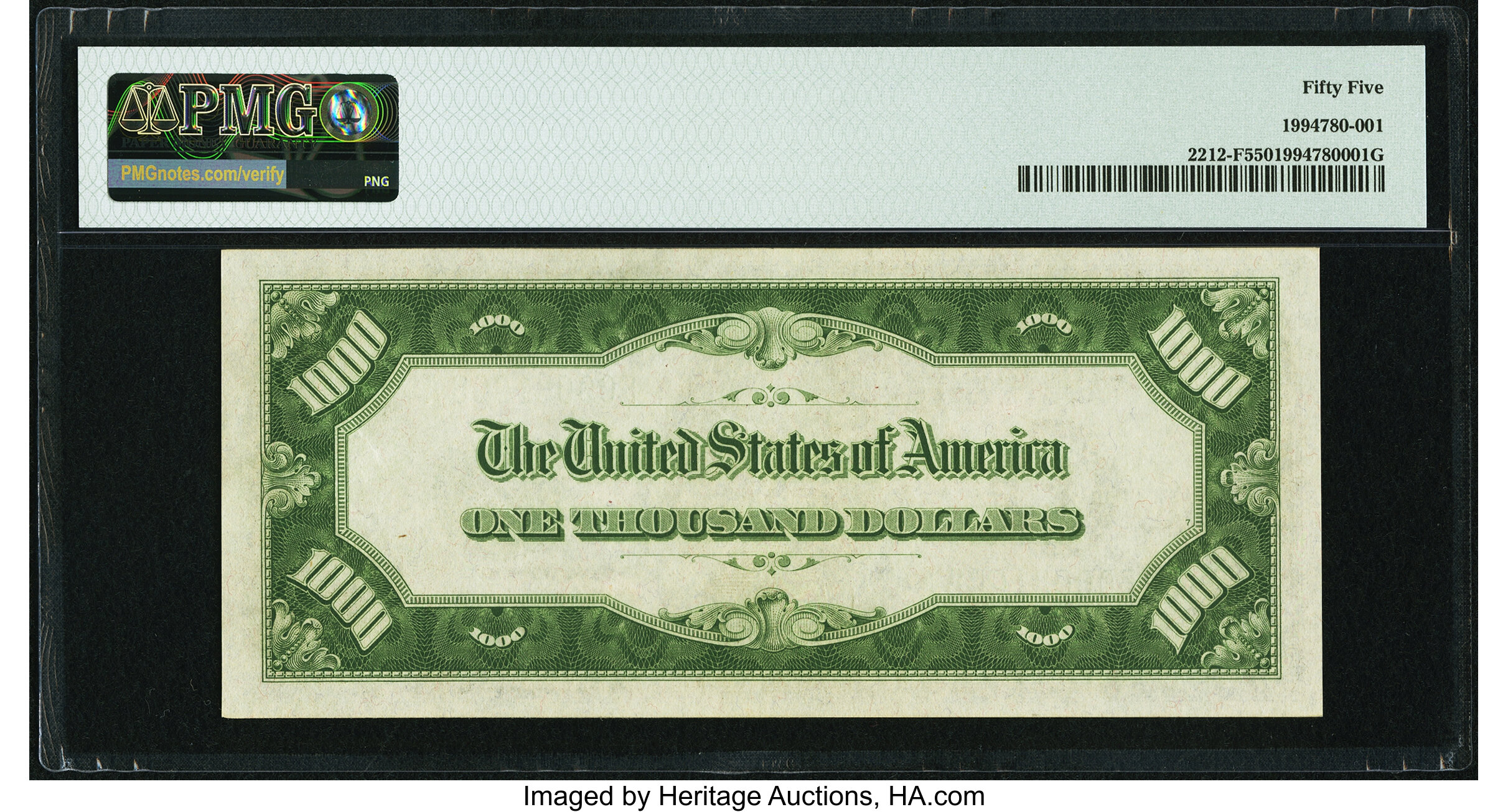 image for: Fr. 2212-F $1,000 1934A Federal Reserve Note. PMG About Uncirculated 55....