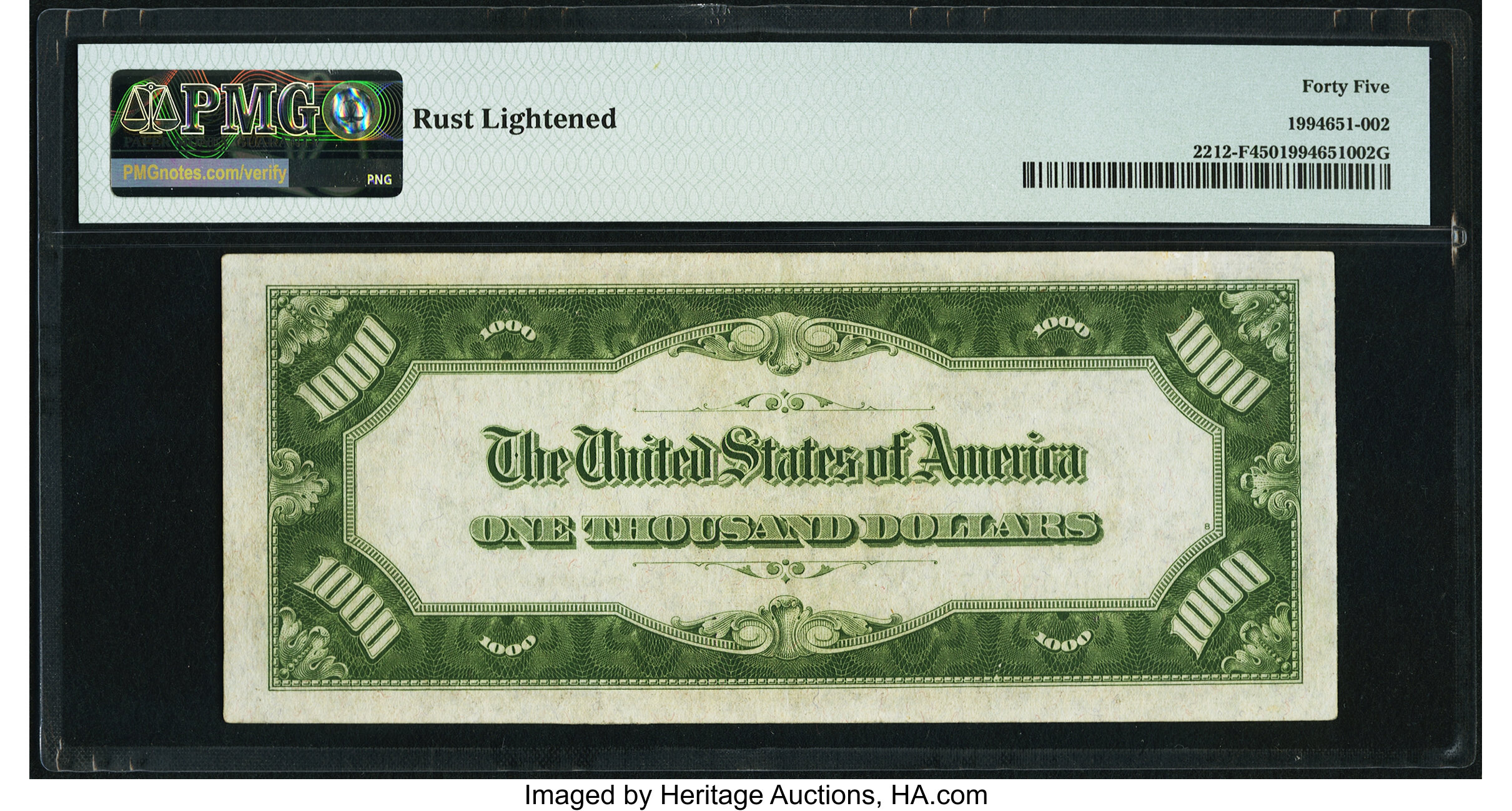 image for: Fr. 2212-F $1,000 1934A Federal Reserve Note. PMG Choice Extremely Fine 45....