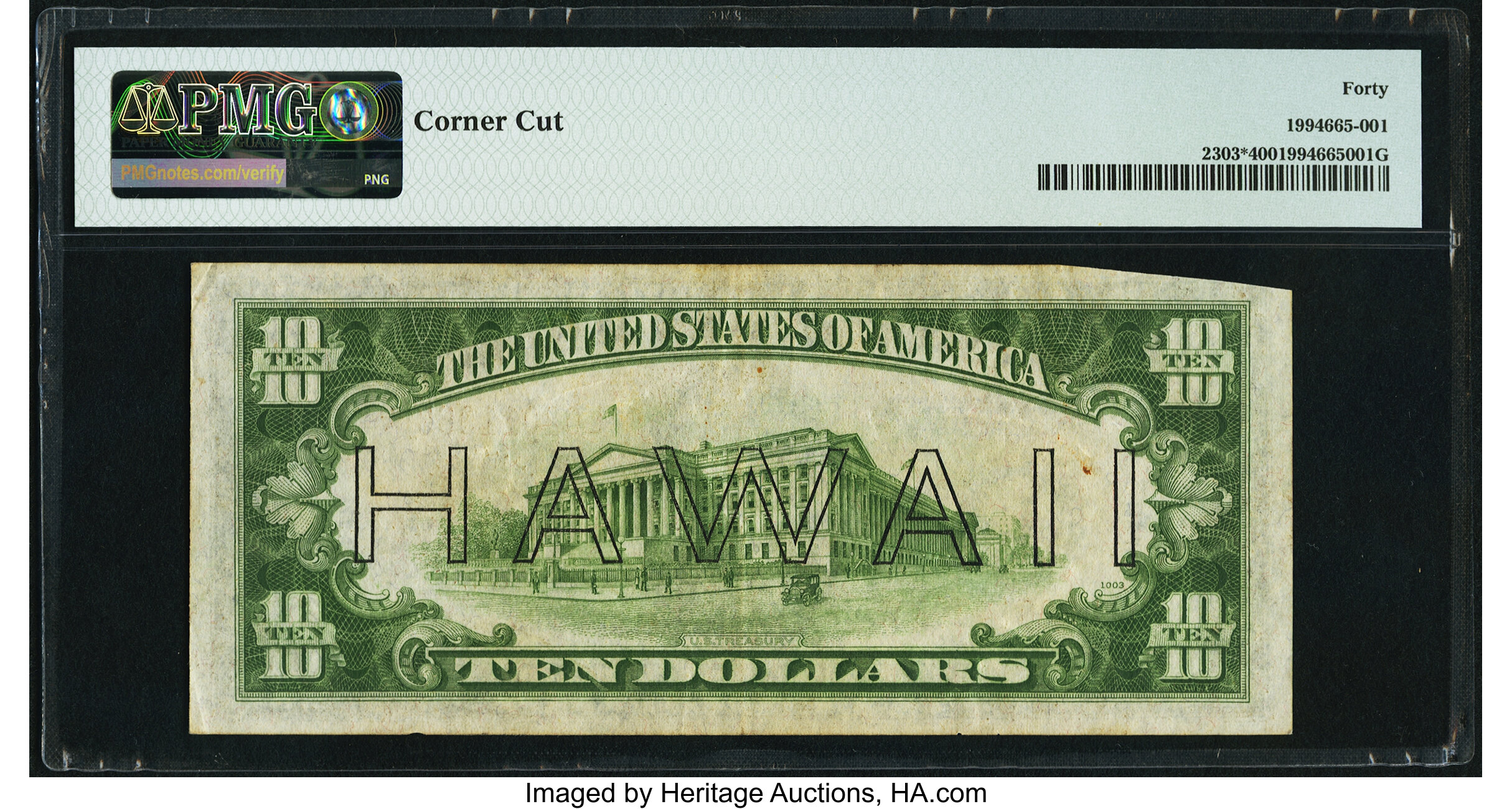 image for: Fr. 2303* $10 1934A Hawaii Federal Reserve Star Note. PMG Extremely Fine 40....