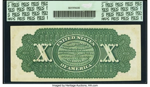 image for: Fr. 95b $10 1863 Legal Tender PCGS Very Choice New 64PPQ....