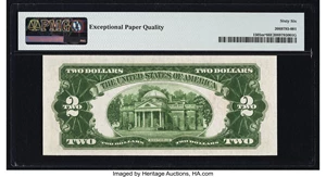 image for: Fr. 1505* $2 1928D Mule Legal Tender Star Note. PMG Gem Uncirculated 66 EPQ....