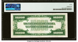 image for: Fr. 2231-G $10,000 1934 Federal Reserve Note. PMG Extremely Fine 40....