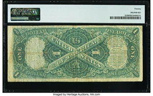 image for: Fr. 25 $1 1875 Legal Tender PMG Very Fine 20....