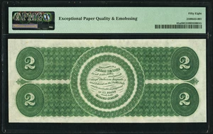 image for: Fr. 41a $2 1862 Legal Tender PMG Choice About Unc 58 EPQ....