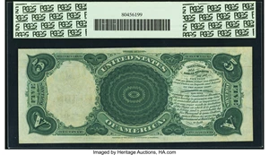 image for: Fr. 70 $5 1880 Legal Tender PCGS Choice New 63PPQ....