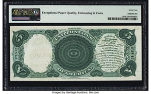 image for: Fr. 73 $5 1880 Legal Tender PMG Choice Uncirculated 64 EPQ....
