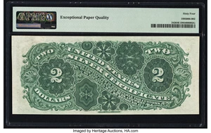image for: Fr. 243 $2 1886 Silver Certificate PMG Choice Uncirculated 64 EPQ....
