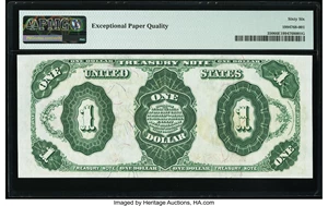 image for: Fr. 350 $1 1891 Treasury Note PMG Gem Uncirculated 66 EPQ....