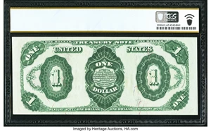 image for: Fr. 350 $1 1891 Treasury Note PCGS Banknote Gem Unc 65 PPQ....