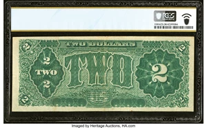 image for: Fr. 354 $2 1890 Treasury Note PCGS Banknote Very Fine 30....