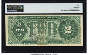 image for: Fr. 355 $2 1890 Treasury Note PMG Very Fine 30....