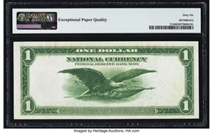 image for: Low Serial Number B600A Fr. 711 $1 1918 Federal Reserve Bank Note PMG Gem Uncirculated 66 EPQ....