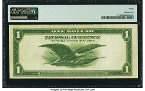 image for: Fr. 711* $1 1918 Federal Reserve Bank Star Note PMG Extremely Fine 40....