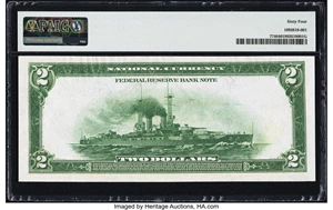 image for: Fr. 774 $2 1918 Federal Reserve Bank Note PMG Choice Uncirculated 64....
