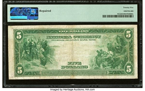 image for: Fr. 781 $5 1918 Federal Reserve Bank Note PMG Very Fine 25....