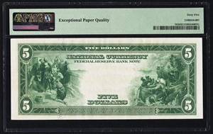 image for: Fr. 782 $5 1918 Federal Reserve Bank Note PMG Gem Uncirculated 65 EPQ....
