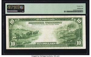 image for: Fr. 815 $10 1918 Federal Reserve Bank Note PMG Very Fine 25....