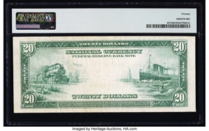 image for: Fr. 827 $20 1915 Federal Reserve Bank Note PMG Very Fine 20....
