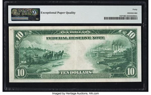 image for: Fr. 910* $10 1914 Federal Reserve Star Note PMG Extremely Fine 40 EPQ....