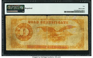 image for: Fr. 1216 $500 1882 Gold Certificate PMG Very Good 10....