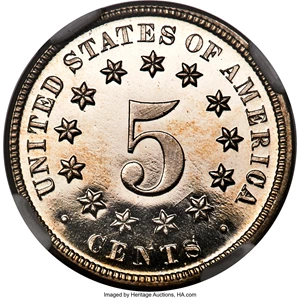 image for: 1871 5C PR68 Ultra Cameo NGC....