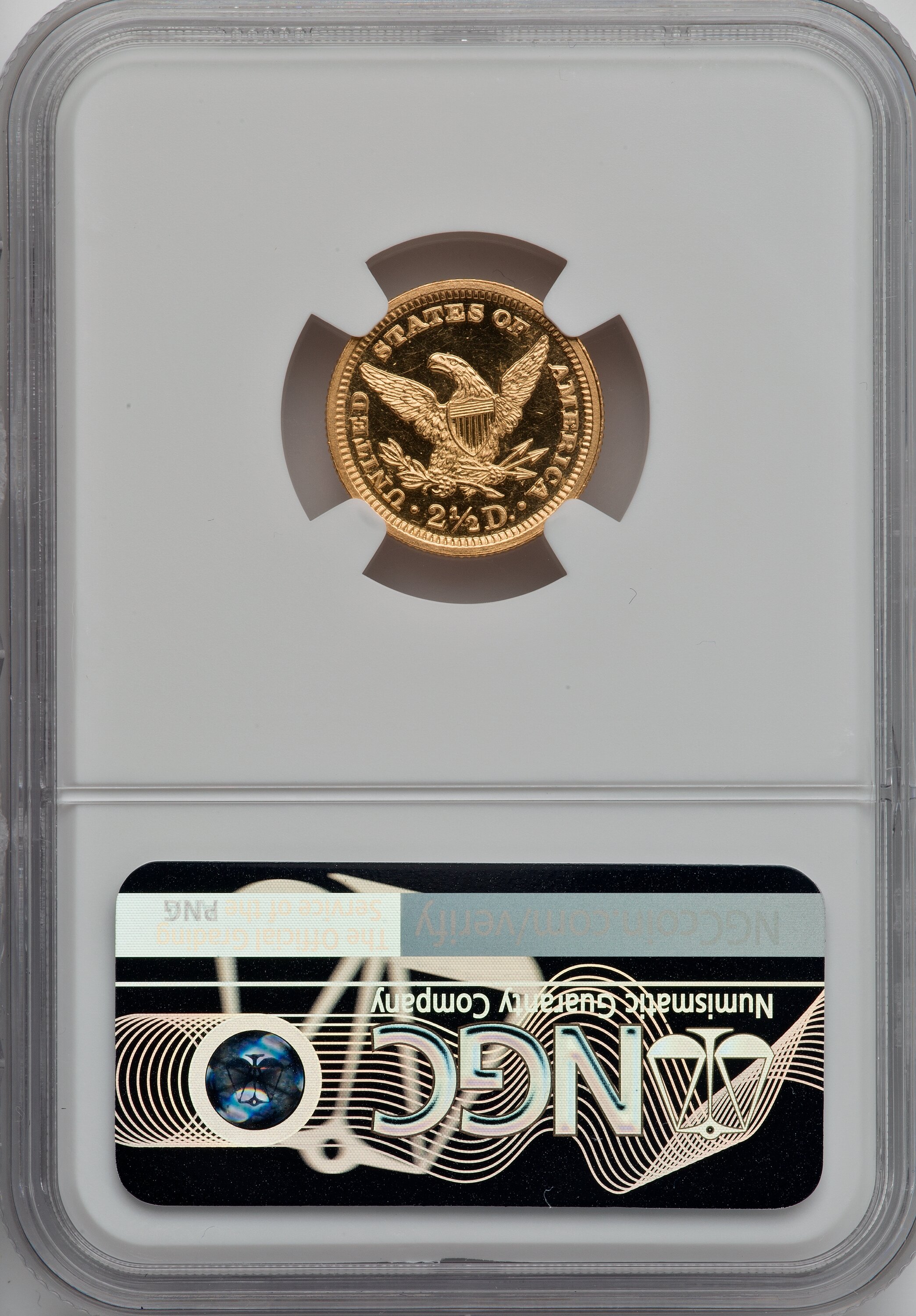 image for: 1899 $2 1/2 PR64 Cameo NGC. JD-1, R.4....