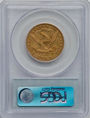 image for: 1873-CC $10 XF45 PCGS. Variety 2-B....